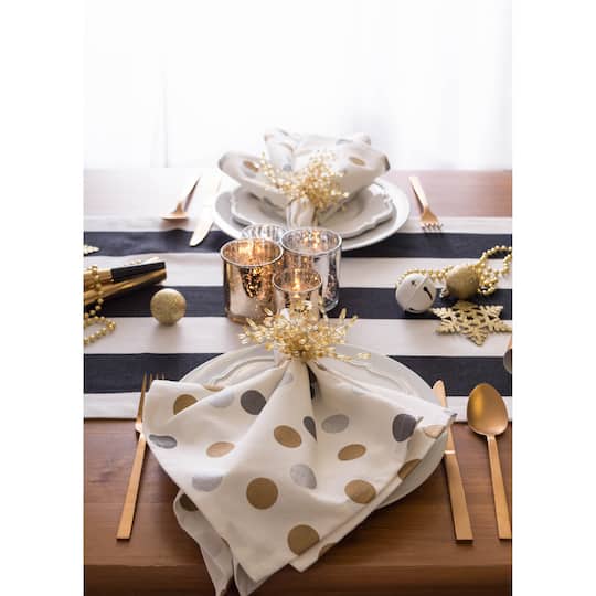 DII® Gold Beaded Burst Napkin Rings, 6ct.